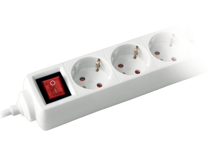Commel Produžni kabl 5 utičnica 16A 250V 3500W sklopka 3m H05VV-F 3G1,5
