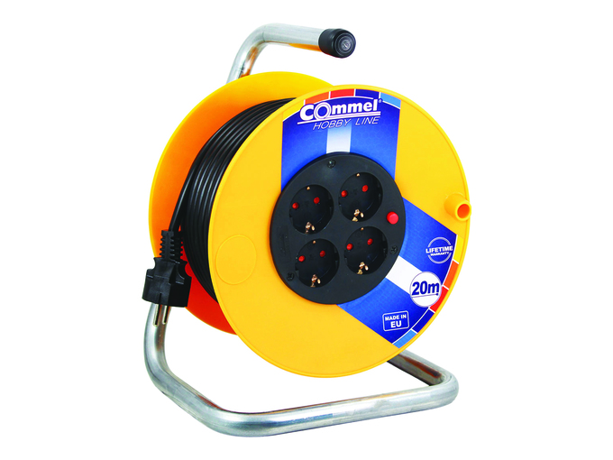 Commel Kabl sa motalicom PVC bubanj 230mm monofazna 20m H05VV-F 3G1,5