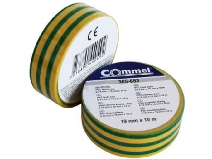 Commel Izolir traka 0,13mm x 15mm x 10m, zuto/zelena