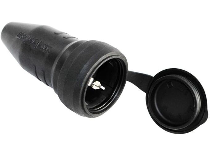 Commel Natikač sa kontaktom uzemljenjem 16A 250V, gumeni