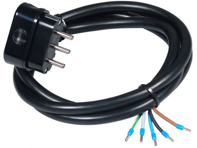 Commel Priključni kabl trofazni 16A 400V 10000W 2m H05RR-F 5G2,5