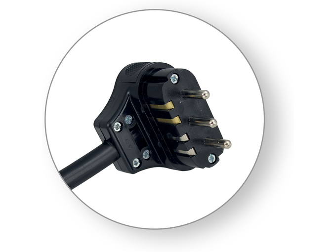 Commel Priključni kabl trofazni 16A 400V 10000W, 3m H05RR-F 5G2,5