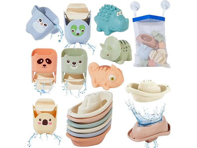 BBO Toys dečija igračka za kupanje Životinje u čamcu 6m+ 618-146
