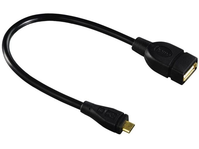 Hama USB kabl micro-B muški na USB-A ženski 15cm