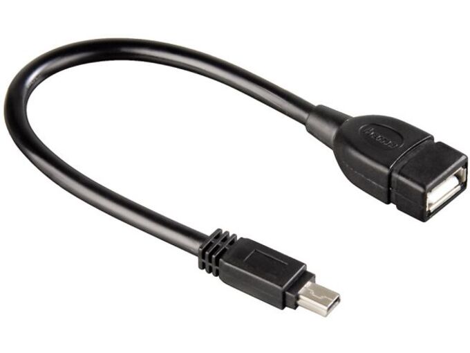 Hama USB kabl Mini USB-B muški na USB-A ženski 10cm