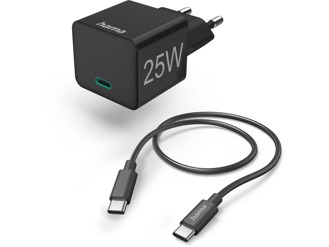 Hama Mini brzi punjač sa USB-C kablom PD 25W 1.5m