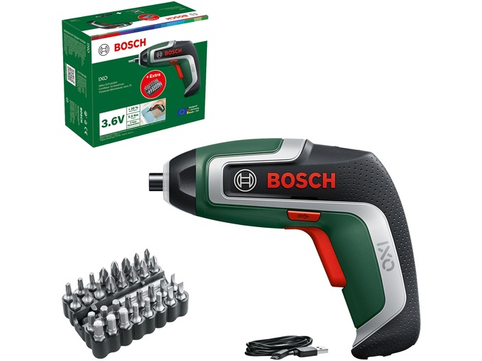 Bosch Akumulatorski odvrtač IXO V jubil IXO 7 + 32 pcs B 06039E000B