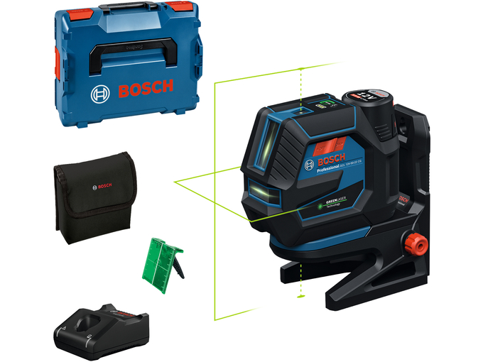 Bosch Građevinski laser GCL 12V-50-22 CG + RM 20 + GBA 12V 2.0Ah + GAL 12V-40 + L-boxx 0601066S02