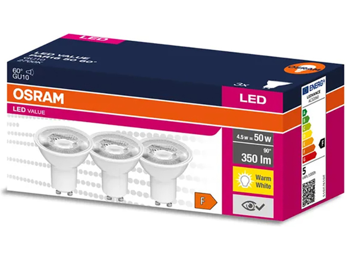 Ledvance Osram LED sijalica 4,5W 2700k GU10 3kom