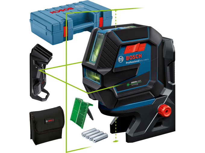 Bosch Kombinovani laser GCL 2-50 G + RM 10 + Ceiling Clip Case 0601066M02