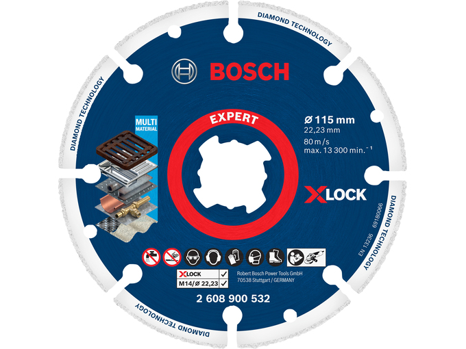 Bosch Dijamantski disk za metal 115 mm X-LOCK Expert 2608900532