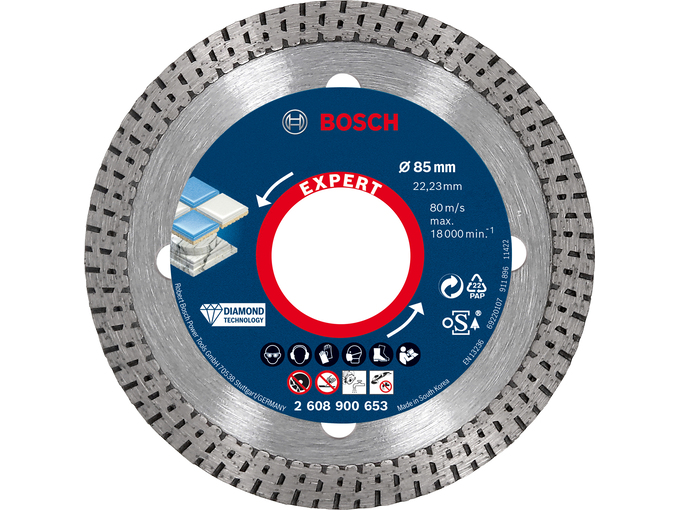 Bosch Dijamantska rezna ploča HardCeramic 85 mm Expert 2608900653