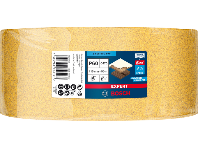 Bosch Rolna brusnog papira C470 115 mm 50 m P60 Expert 2608900978