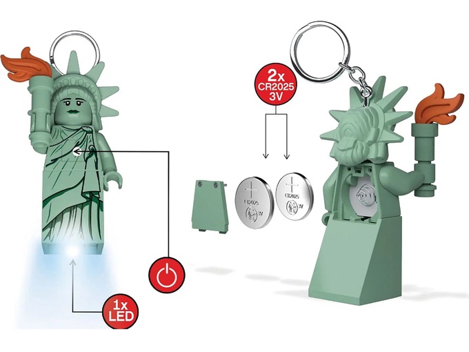LEGO Minifigure Privezak za ključeve sa svetlom: Statua slobode