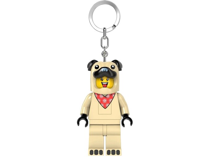 LEGO Minifigure Privezak za ključeve sa svetlom: Tip u kostimu mopsa