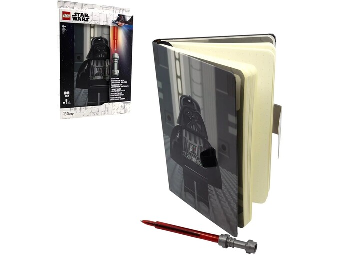 LEGO Star Warsdnevnik Dart Vejder sa gel olovkom u obliku svetlosne sablje