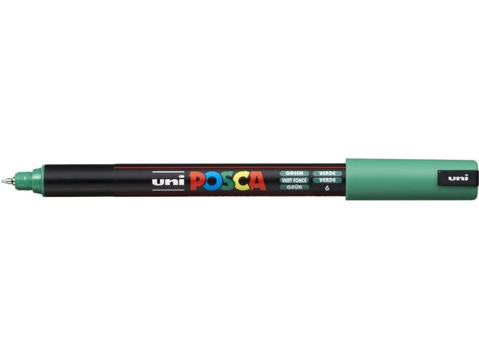 Uni Marker PC-1MR zeleni 6 Posca 0.7mm