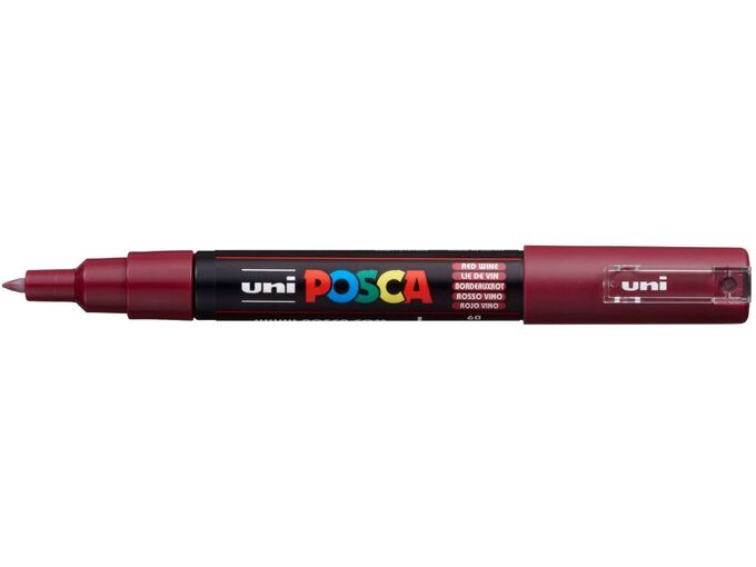 Uni Marker PC-1M crveno vino 60 Posca 0.7mm