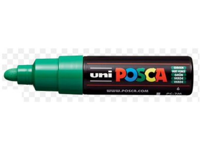 Uni Marker PC-7M zeleni 6 Posca 4,5-5,00mm