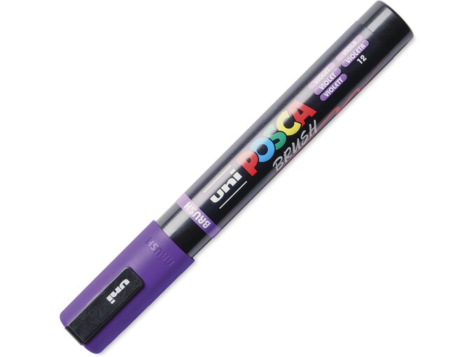 Uni Marker PC-5BR Brush ljubičasti Posca