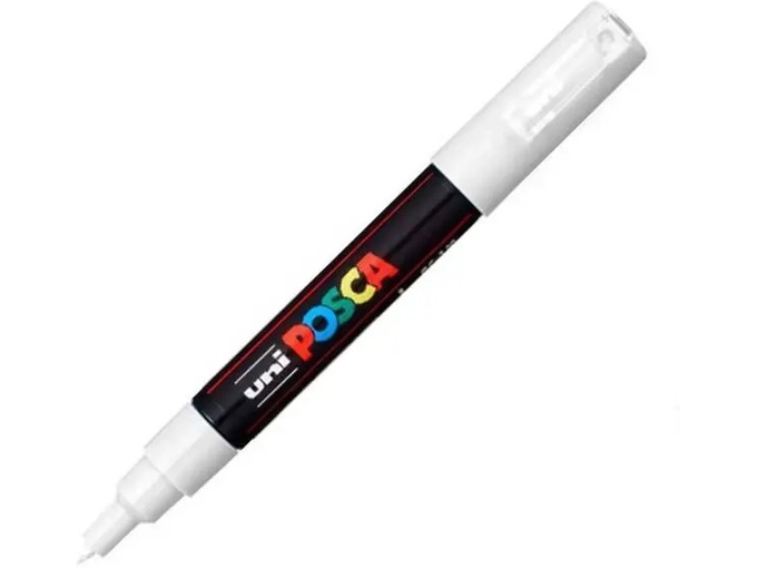 Uni Marker PC-1M beli 1 Posca 0.7mm