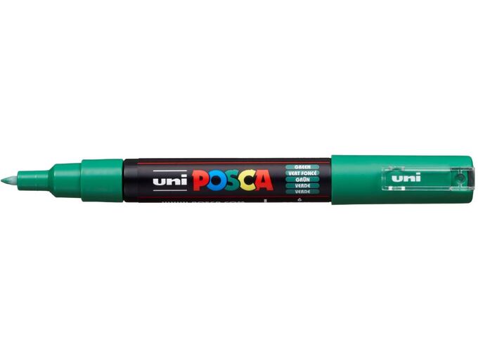 Uni Marker PC-1M zeleni 6 Posca 0.7mm