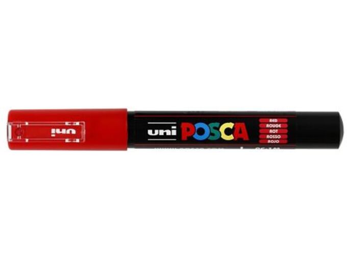Uni Marker PC-1M crveni 15 Posca 0.7mm