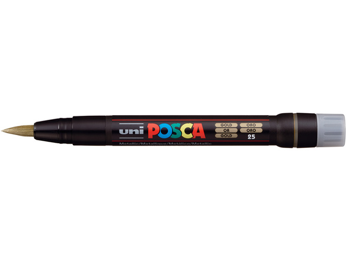 Uni Marker PCF-350 Brush zlatni 25 Posca
