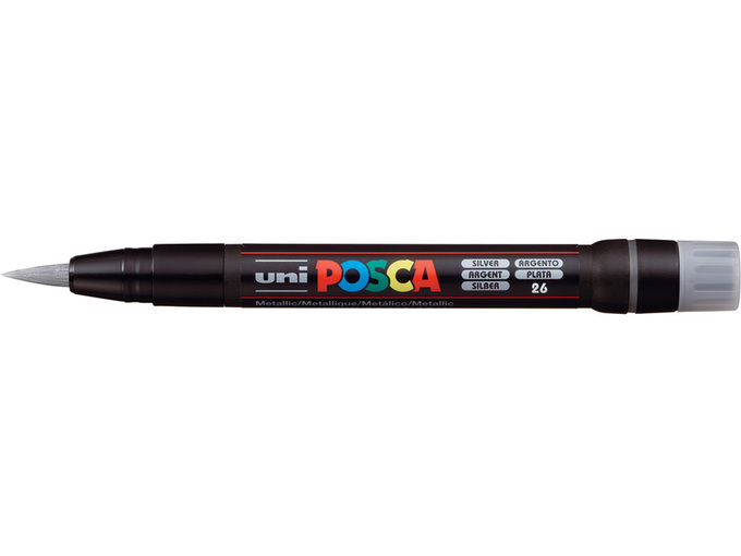 Uni Marker PCF-350 Brush srebrni 26 Posca