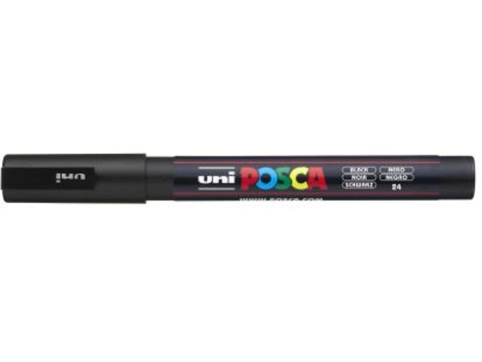 Uni Marker PC-3M crni 24 Posca