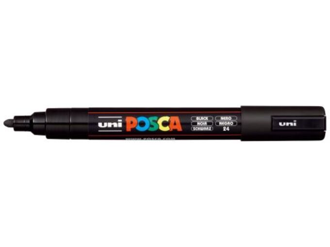 Uni Marker PC-5M crni 24 Posca