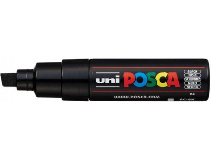 Uni Marker PC-8K crni 24 Posca 8mm
