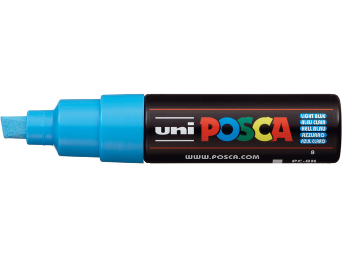 Uni Marker PC-8K plavi svetlo 8mm Posca