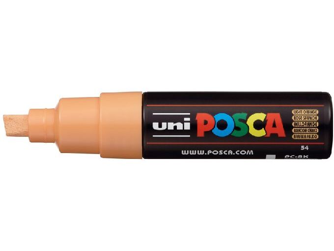 Uni Marker PC-8K narandžasto svetla 54 Posca