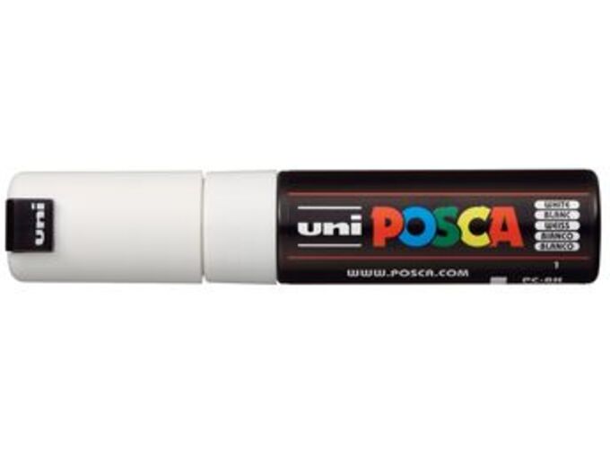 Uni Marker PC-8K beli 1 Posca 8mm