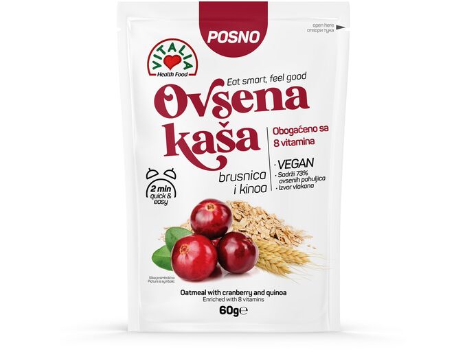 Vitalia Ovsena kaša brusnica i kinoa 60gr