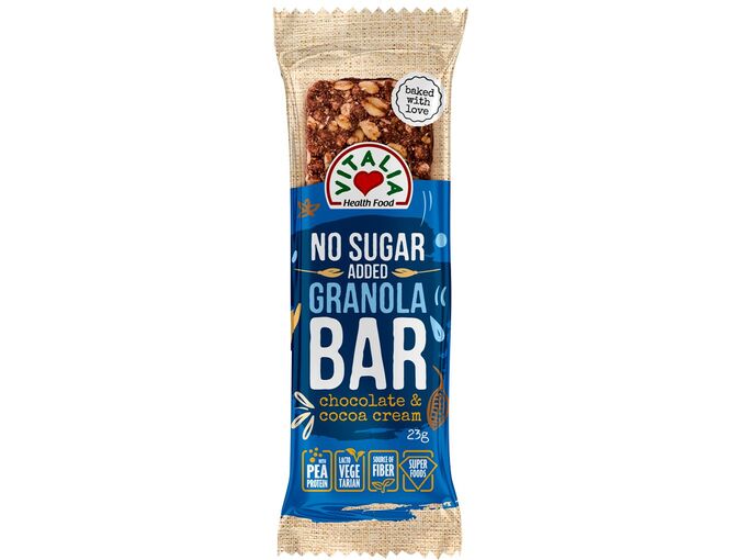 Vitalia Granola bar čokolada i kako krem preliv bez dododatka šecera 23gr