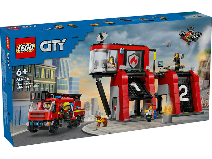 LEGO Vatrogasna stanica s vatrogasnim vozilom 60414