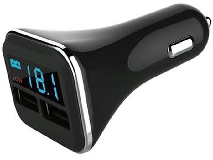 Ccm Punjac za vozilo sa 2 usb ulaza 4 2a i displejom za kontrolu napona akumulatora