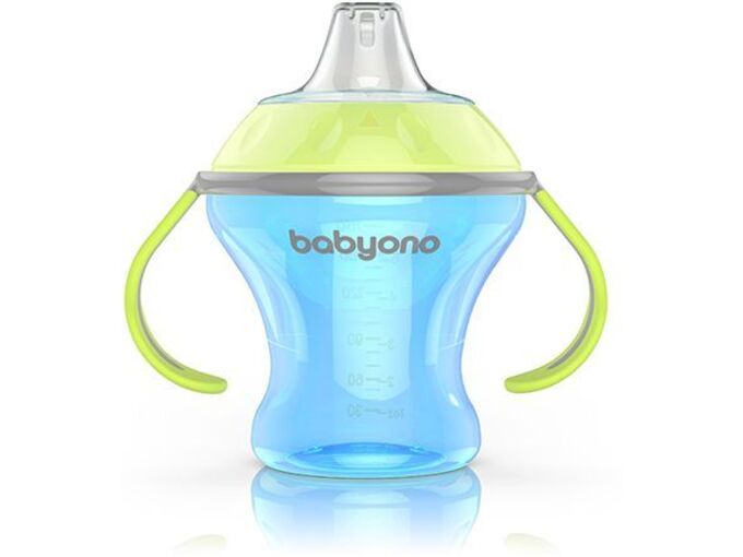 BabyOno Šolja no-spill sa mekim piskom 180 ML