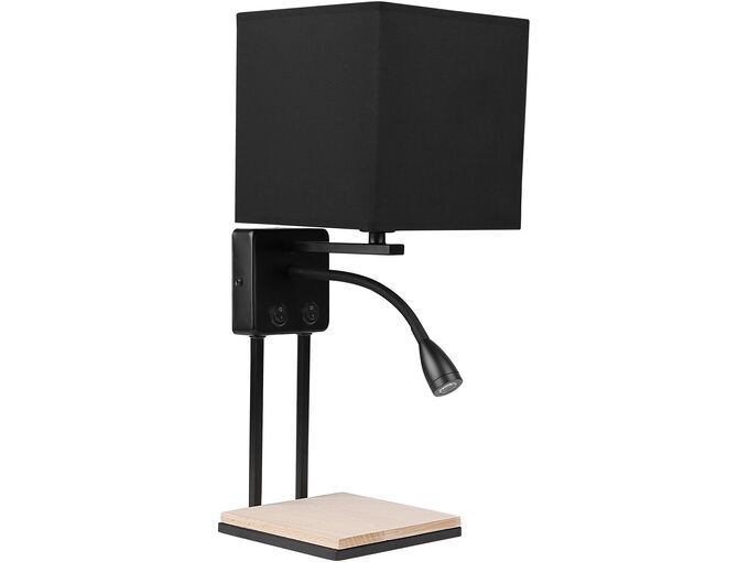 Zidna lampa sa prekidačem Theo 1x40W E14 + 2W LED