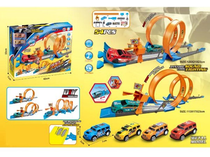 Merx Igračka Automobil sa svetlom i muzikom 54 el.