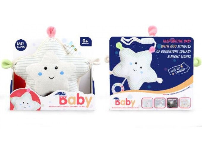Merx muzička noćna lampa za bebe Zvezda - A077163