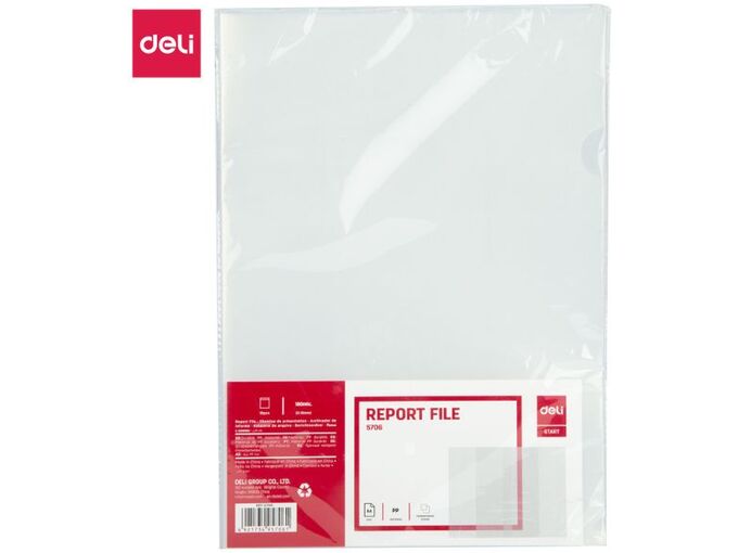 Deli Fascikla L A4 1/10 (180MIC) E5706