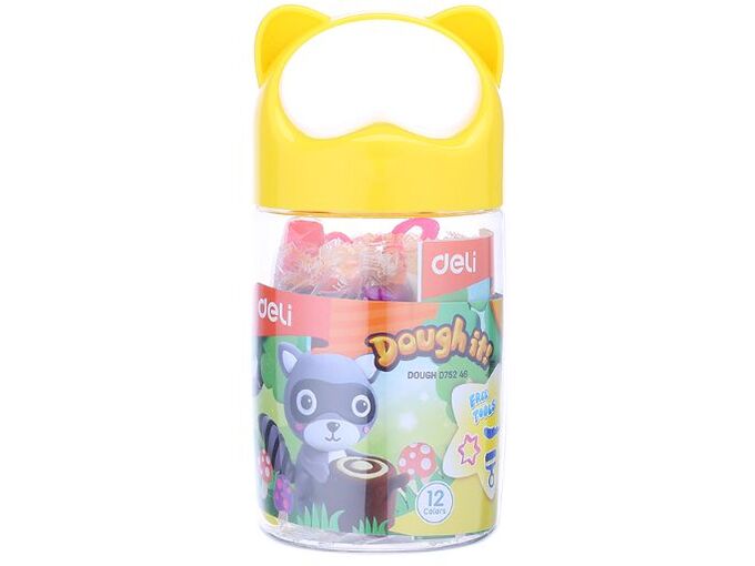 Deli Masa za modeliranje 12 boja u PVC kantici ED75246