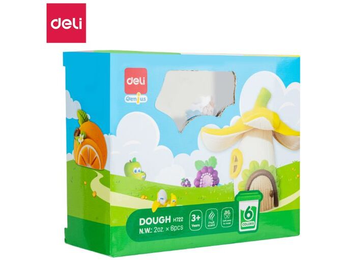 Deli Masa za modeliranje 6 boja po 55g EH722