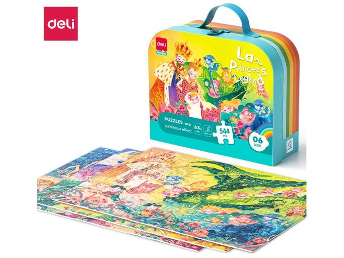 Deli Puzzle koferče nivo 6 - sijaju u mraku EH747