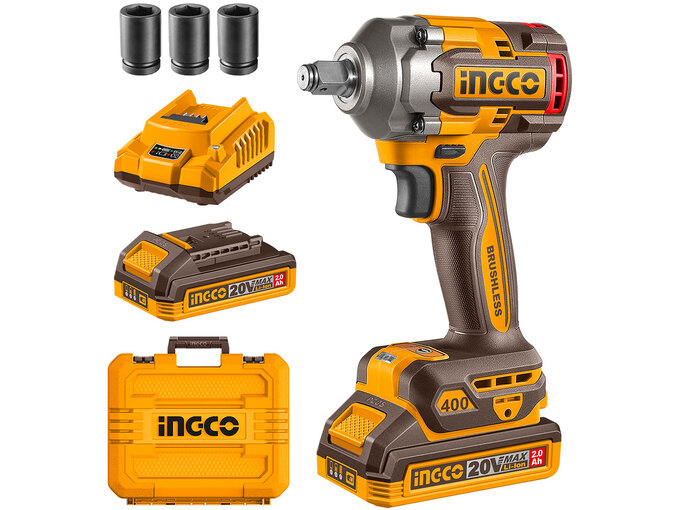 Ingco Aku udarni odvijač 1/2" 400NM Super CIWLI2040E