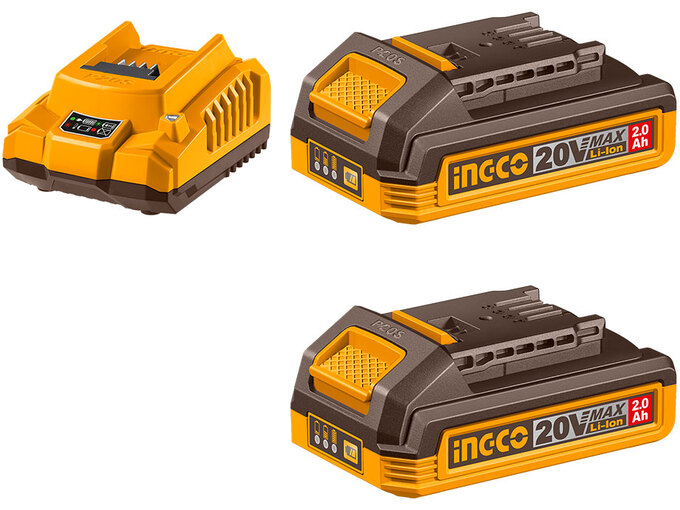 Ingco Set 2 AHx2 + Punjač Super FBCPK2212E