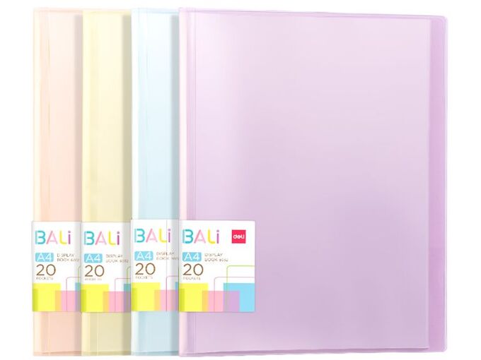 Deli Fascikla Display - Clear Book pastel Bali 20 lista EB032